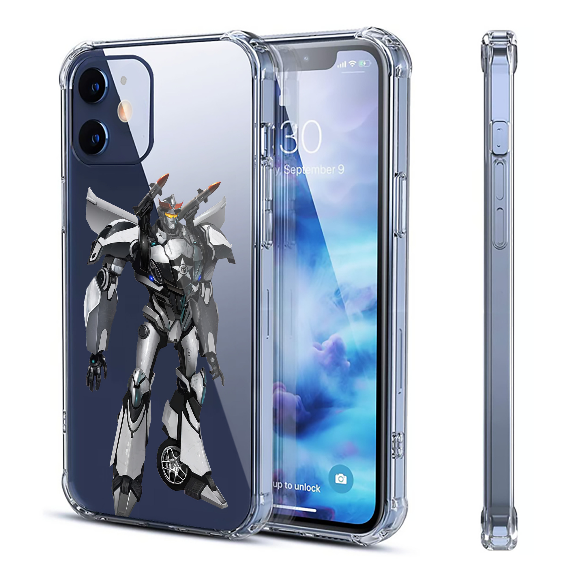 （画像用） Transformers トランスフォーマー 【iPhone 12シリーズ対応】透明スマホケース（クリアソフトケース）